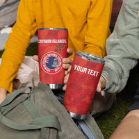 Custom Cayman Islands Football Tumbler Cup 2025 Go Champions - Wonder Print Shop