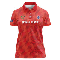 Custom Cayman Islands Football Women Polo Shirt 2025 Go Champions - Wonder Print Shop