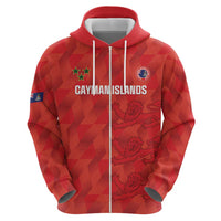 Custom Cayman Islands Football Zip Hoodie 2025 Go Champions - Wonder Print Shop