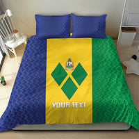 Custom Saint Vincent and the Grenadines Football Bedding Set Go Champions Vincy Heat