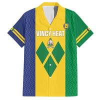Custom Saint Vincent and the Grenadines Football Family Matching Off Shoulder Short Dress and Hawaiian Shirt Go Champions Vincy Heat - Wonder Print Shop