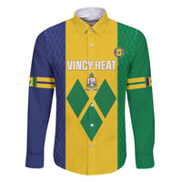 Custom Saint Vincent and the Grenadines Football Family Matching Short Sleeve Bodycon Dress and Hawaiian Shirt Go Champions Vincy Heat - Wonder Print Shop