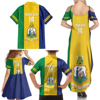 Custom Saint Vincent and the Grenadines Football Family Matching Summer Maxi Dress and Hawaiian Shirt Go Champions Vincy Heat - Wonder Print Shop