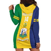 Custom Saint Vincent and the Grenadines Football Hoodie Dress Go Champions Vincy Heat - Wonder Print Shop