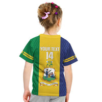 Custom Saint Vincent and the Grenadines Football Kid T Shirt Go Champions Vincy Heat - Wonder Print Shop