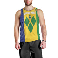 Custom Saint Vincent and the Grenadines Football Men Tank Top Go Champions Vincy Heat - Wonder Print Shop