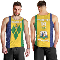 Custom Saint Vincent and the Grenadines Football Men Tank Top Go Champions Vincy Heat - Wonder Print Shop