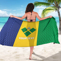 Custom Saint Vincent and the Grenadines Football Sarong Go Champions Vincy Heat - Wonder Print Shop