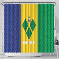 Custom Saint Vincent and the Grenadines Football Shower Curtain Go Champions Vincy Heat - Wonder Print Shop