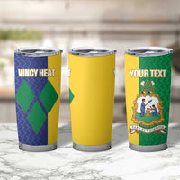 Custom Saint Vincent and the Grenadines Football Tumbler Cup Go Champions Vincy Heat - Wonder Print Shop
