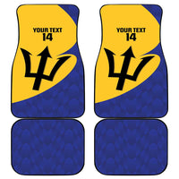 Custom Barbados Football Car Mats Go Champions Bajan Tridents - Wonder Print Shop