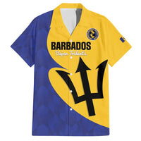 Custom Barbados Football Family Matching Tank Maxi Dress and Hawaiian Shirt Go Champions Bajan Tridents - Wonder Print Shop