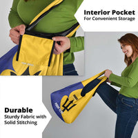 Custom Barbados Football Grocery Bag Go Champions Bajan Tridents