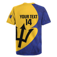 Custom Barbados Football Rugby Jersey Go Champions Bajan Tridents - Wonder Print Shop
