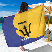 Custom Barbados Football Sarong Go Champions Bajan Tridents - Wonder Print Shop