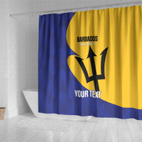 Custom Barbados Football Shower Curtain Go Champions Bajan Tridents - Wonder Print Shop