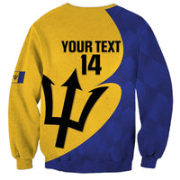 Custom Barbados Football Sweatshirt Go Champions Bajan Tridents - Wonder Print Shop