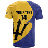 Custom Barbados Football T Shirt Go Champions Bajan Tridents - Wonder Print Shop