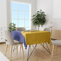 Custom Barbados Football Tablecloth Go Champions Bajan Tridents - Wonder Print Shop