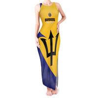 Custom Barbados Football Tank Maxi Dress Go Champions Bajan Tridents - Wonder Print Shop