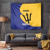 Custom Barbados Football Tapestry Go Champions Bajan Tridents - Wonder Print Shop