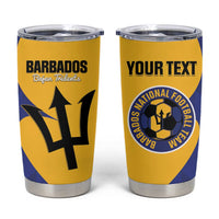 Custom Barbados Football Tumbler Cup Go Champions Bajan Tridents - Wonder Print Shop
