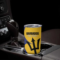 Custom Barbados Football Tumbler Cup Go Champions Bajan Tridents - Wonder Print Shop