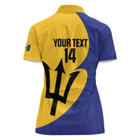 Custom Barbados Football Women Polo Shirt Go Champions Bajan Tridents - Wonder Print Shop