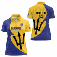 Custom Barbados Football Women Polo Shirt Go Champions Bajan Tridents - Wonder Print Shop