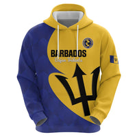 Custom Barbados Football Zip Hoodie Go Champions Bajan Tridents - Wonder Print Shop