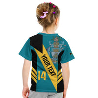 Custom Bahamas Football Kid T Shirt Go Bahamian Slayersz - Wonder Print Shop