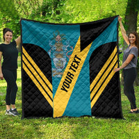 Custom Bahamas Football Quilt Go Bahamian Slayersz - Wonder Print Shop