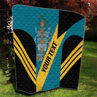 Custom Bahamas Football Quilt Go Bahamian Slayersz - Wonder Print Shop