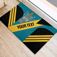 Custom Bahamas Football Rubber Doormat Go Bahamian Slayersz - Wonder Print Shop