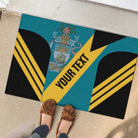 Custom Bahamas Football Rubber Doormat Go Bahamian Slayersz - Wonder Print Shop