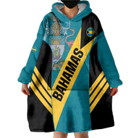 Custom Bahamas Football Wearable Blanket Hoodie Go Bahamian Slayersz - Wonder Print Shop