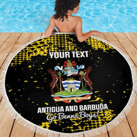 Custom Antigua and Barbuda Football Beach Blanket Go Benna Boys