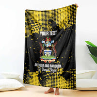 Custom Antigua and Barbuda Football Blanket Go Benna Boys