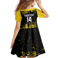 Custom Antigua and Barbuda Football Family Matching Short Sleeve Bodycon Dress and Hawaiian Shirt Go Benna Boys - Wonder Print Shop