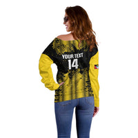 Custom Antigua and Barbuda Football Off Shoulder Sweater Go Benna Boys - Wonder Print Shop