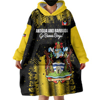 Custom Antigua and Barbuda Football Wearable Blanket Hoodie Go Benna Boys - Wonder Print Shop