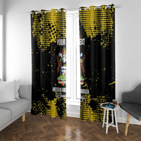 Custom Antigua and Barbuda Football Window Curtain Go Benna Boys - Wonder Print Shop