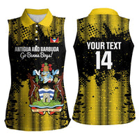 Custom Antigua and Barbuda Football Women Sleeveless Polo Shirt Go Benna Boys - Wonder Print Shop