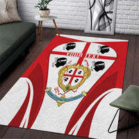 Personalised Sardinia Italy Area Rug Sardegna Quattro Mori Coat Of Arms