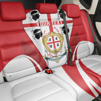 Personalised Sardinia Italy Back Car Seat Cover Sardegna Quattro Mori Coat Of Arms