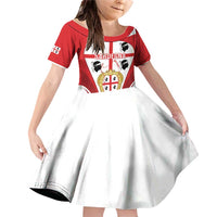 Personalised Sardinia Italy Family Matching Off Shoulder Short Dress and Hawaiian Shirt Sardegna Quattro Mori Coat Of Arms