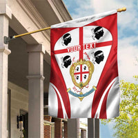 Personalised Sardinia Italy Garden Flag Sardegna Quattro Mori Coat Of Arms