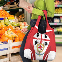 Personalised Sardinia Italy Grocery Bag Sardegna Quattro Mori Coat Of Arms