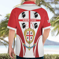 Personalised Sardinia Italy Hawaiian Shirt Sardegna Quattro Mori Coat Of Arms