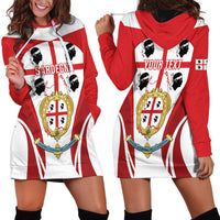 Personalised Sardinia Italy Hoodie Dress Sardegna Quattro Mori Coat Of Arms